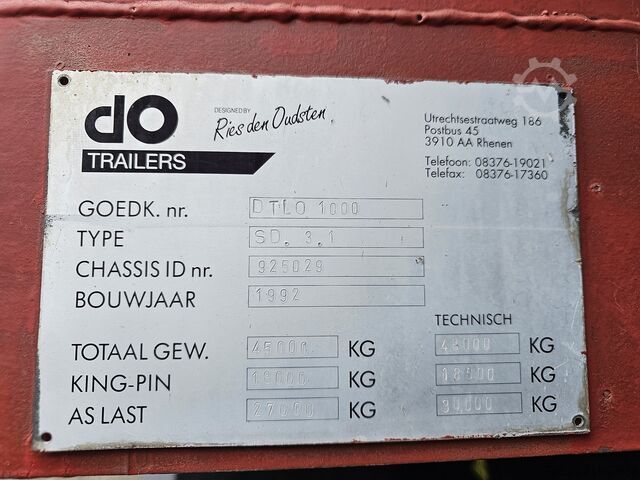 Niski utovarivač DO-Trailer SD 31 / SEMI TRAILER / EXTENDABLE