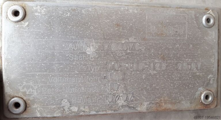 Dvostruki koš filter, nehrđajući čelik, 100 m3/h Sterling Borkefeld FE100-125 25MY