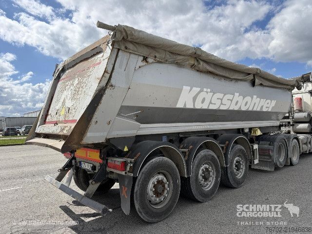 ダンプセミトレーラー Kässbohrer Tipper Steel half pipe body 27m³