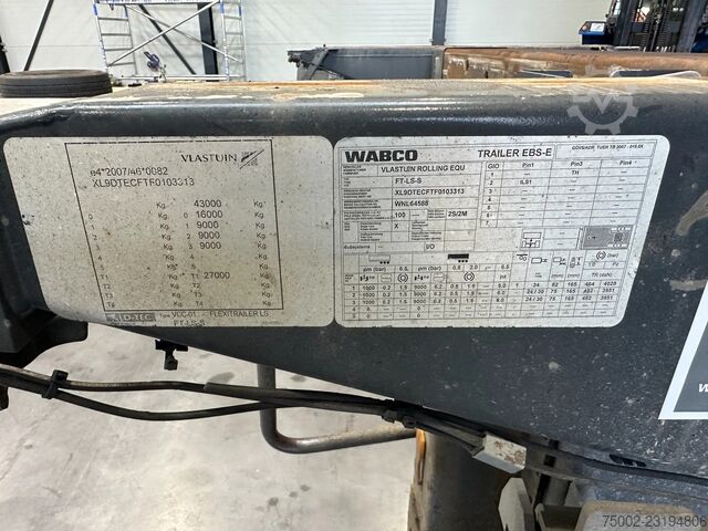  D-TEC FLEXITRAILER / 45FT HC MULTI / drumbrakes / lif...