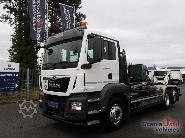 Kamion s kipom s pomičnim kontejnerom MAN TGS 26.460 - 6x2-4 - MEILLER RS 21.70 -