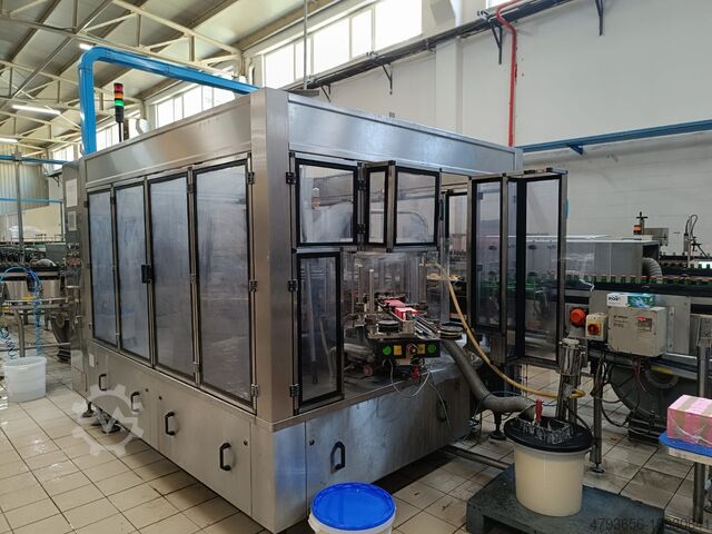 خط تعبئة وتغليف زجاجات زجاجية، محطة تعبئة SACMI Complete Glass Filling Line 50.000 bph