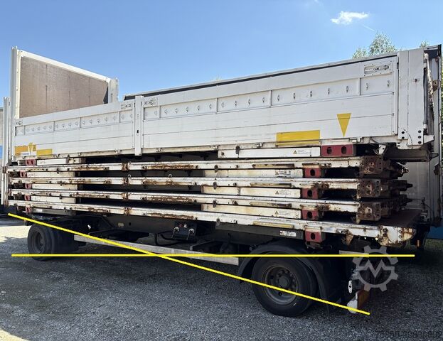 Výmenná nadstavba s plošinouWechselbrücke s plošinouVýmenná nadstavba s otvoreným ložiskom Krone BDF 7,45m Baustoff Bordwand + Türen