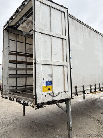 Výmenná nadstavba s plošinou a plachtou Krone Jumbo 3m Innenhöhe Hubdach Edscha