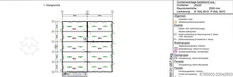 Residential container Diverse 20ft Container-Anlage (24 Einheiten)