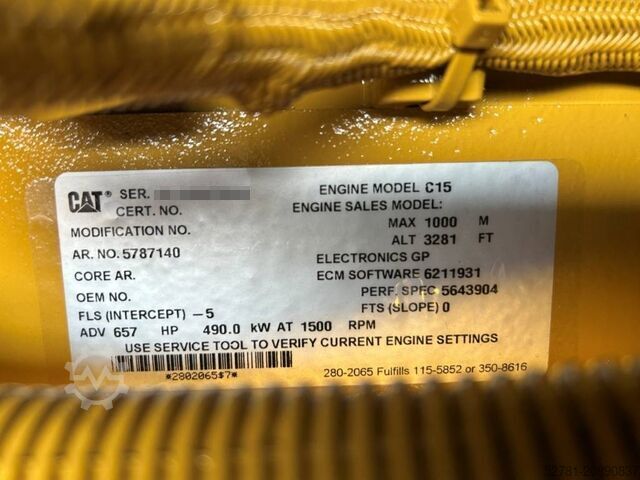 Agregat Caterpillar DE550E0 - C15 - 550 kVA Generator - DPX-18027