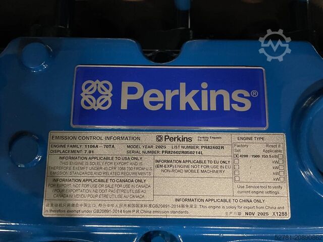 Täitematerjal FG Wilson P165-5 - 165 kVA Genset - DPX-16010