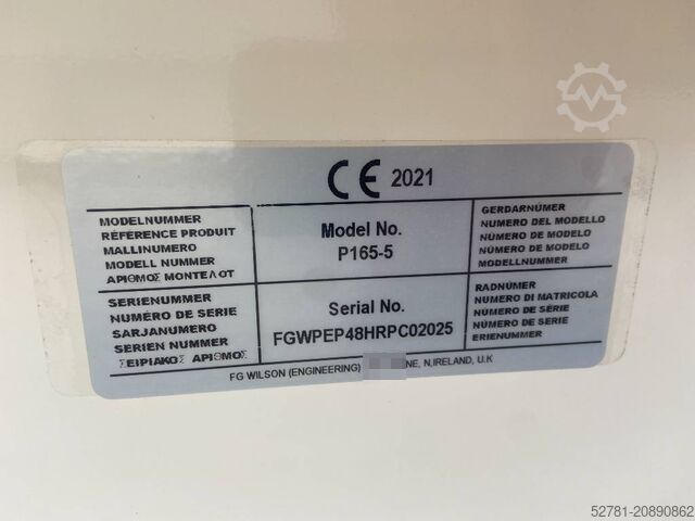 Kiviaines FG Wilson P165-5 - 165 kVA Genset - DPX-16010
