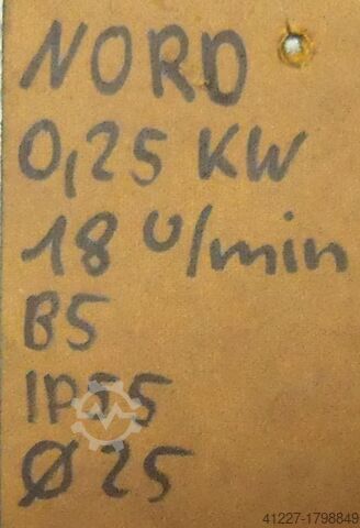 Getriebemotor 0,25 kW 18 U/min Nord SK 71 S/4