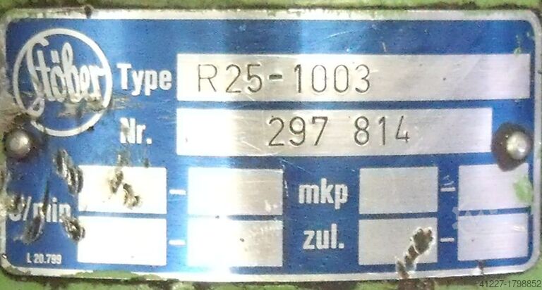 Regelbarer Getriebemotor 0,75 kW 120-600 U/min HEW EXF 80L/4