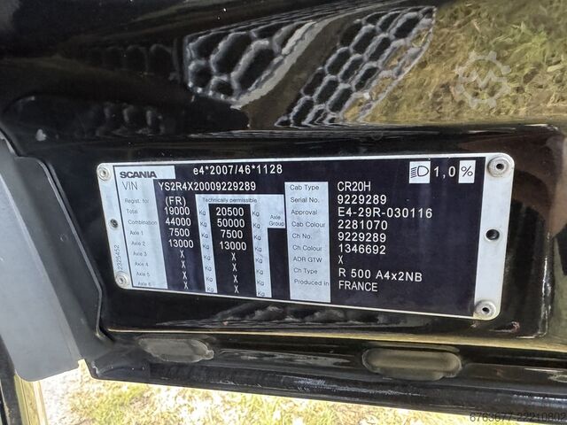 Scania R500 NGS 4x2 - Plné vzduchové pérování - Automatická převodovka - Retardér - Euro 6 - Alcoa d SCANIA R500 NGS 4x2 - Full Air - Automaat -  Retarder - Euro 6  - Alcoa - I Park Cool -  2017 - TUV 08-2026