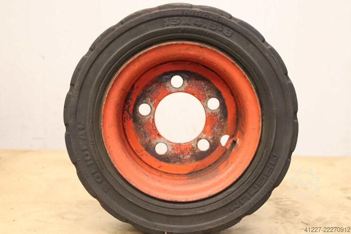 Твърди гумени гуми 2 броя Solideal Magnum 15x4.5-8  RIM 3.00 D-8