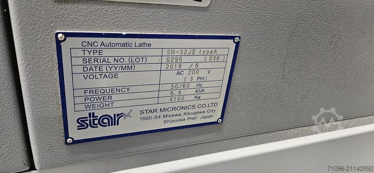 автоматичен струг STAR Micronics SR-32JII type A
