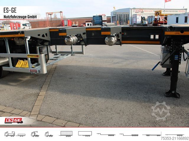 נגרר סמי-טריילר עם פלטפורמת עבודה FAYMONVILLE Telemax Sattelauflieger - 3fach teleskopierbar