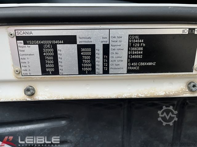 Tristrani prekucnik SCANIA G 450 8x4 MHZ*Meiller Bordmatik*Retarder*