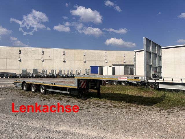Dieplader oplegger Möslein ST 3 Plato 8,7  3 Achs Satteltieflader Plato 45 t GGfür Fertigteile, Baumaschinen
