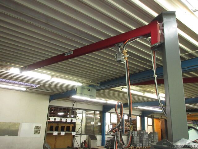 Pluma giratoria Pluma giratoria de columna Grúa móvil Kaltenbach WK1 Drehkran Hallenkran Kran mobiler Schwenkkran 160KG 4m Kettenzug