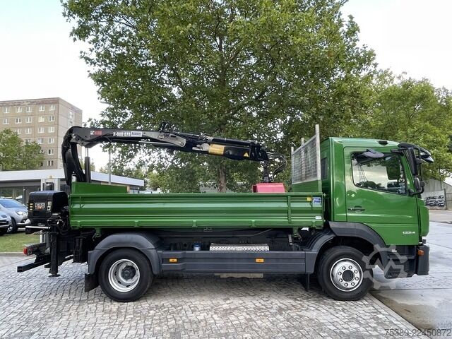 Camión volquete trilateral mercedes-benz Atego 1224 Zweiseitenkipper Kran Greifer *Klima*