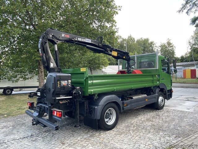Camión volquete trilateral mercedes-benz Atego 1224 Zweiseitenkipper Kran Greifer *Klima*