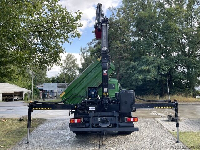 Camión volquete trilateral mercedes-benz Atego 1224 Zweiseitenkipper Kran Greifer *Klima*