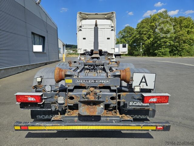 Roll-off tipper truck SCANIA R 450 6x2 Nachlauflenkachse
