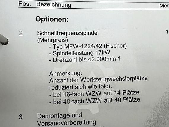 CNC Bearbeitungszentrum OPS INGERSOLL OPS 650