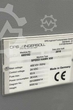 CNC Bearbeitungszentrum OPS INGERSOLL SPEED HAWK 650