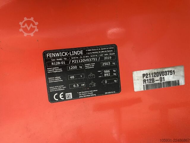 Carretilla retráctil Linde R12B-01
