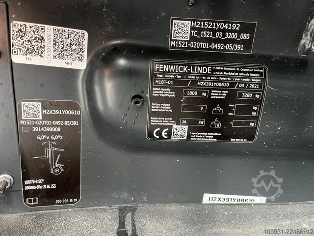 Montacargas de GLP Linde H18T-01