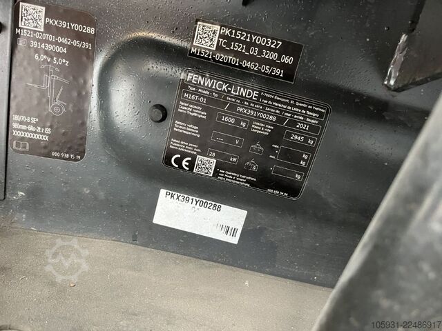 Montacargas de GLP Linde H16T-01