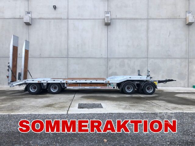 Tieflader Anhänger Möslein T 4 VB H1 1 neuer 4 Achs Tieflader hydraulischen Rampen