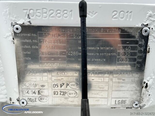 Tankbil Volvo FH 500 22150 Liter ADR, 4 Comp, Retarder