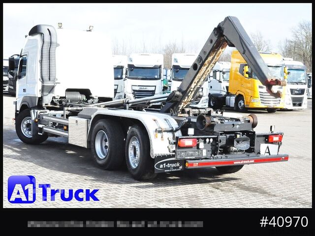 Hákový nosič kontejnerů VOLVO FM 420  Meiller Lenkachse Leder