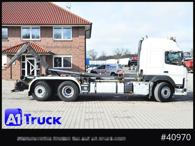 Hákový nosič kontejnerů VOLVO FM 420  Meiller Lenkachse Leder