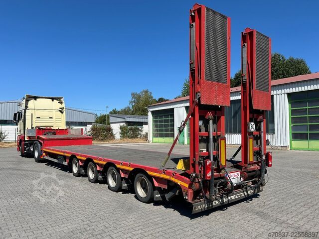 Alacsony rakfelületű félpótkocsi FAYMONVILLE STN-4UBX / hydr. Hubbed / Funk / Seilwinde