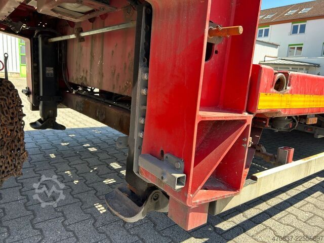 Alacsony rakfelületű félpótkocsi FAYMONVILLE STN-4UBX / hydr. Hubbed / Funk / Seilwinde