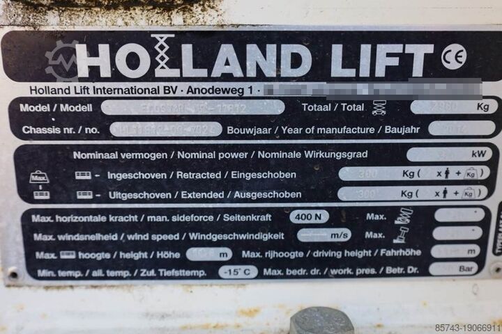 Scissor lift Holland Lift Ecostar HL-11812 Electric, 14m Working Height, 300