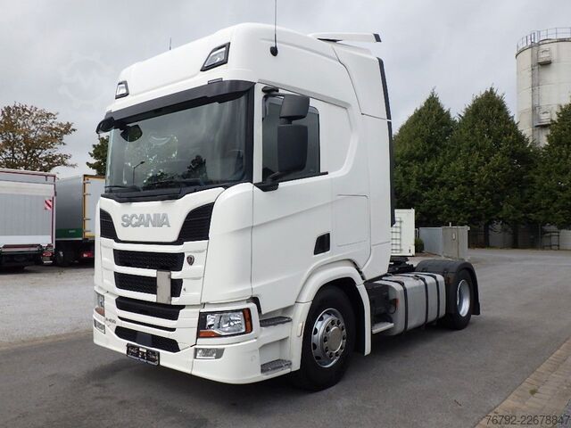 मानक ट्रैक्टर यूनिट SCANIA R 450 A Highline/Ret./Hydr./Safety/Leder/Spoiler
