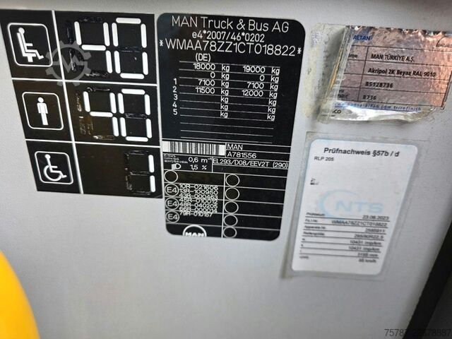 Starppilsētu autobuss MAN Lions City LE  Überland Niederflurbus 41+40+1+1