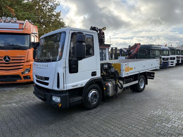 Vrachtwagen met kraanopbouw Iveco EuroCargo 75E16 Kran Hiab 055-2