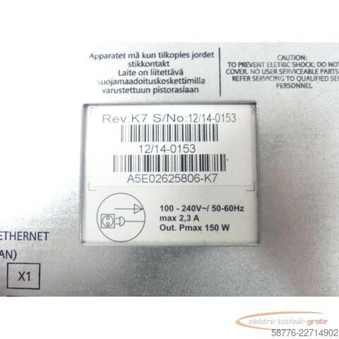 Komponent Siemens Simatic IPC627C / 6ES7647-6CB00-1AA0 Industrielles Box-PC SN SVPC7851972