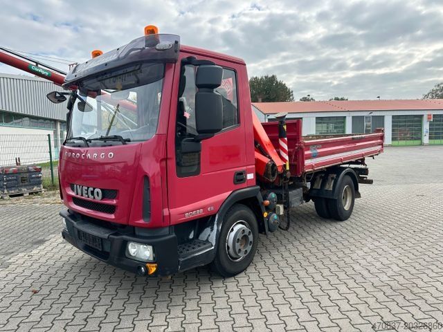 Xe tải ben 3 chiều IVECO ML 80E 22  K/ Fassi F 70 + Funk / Meiller