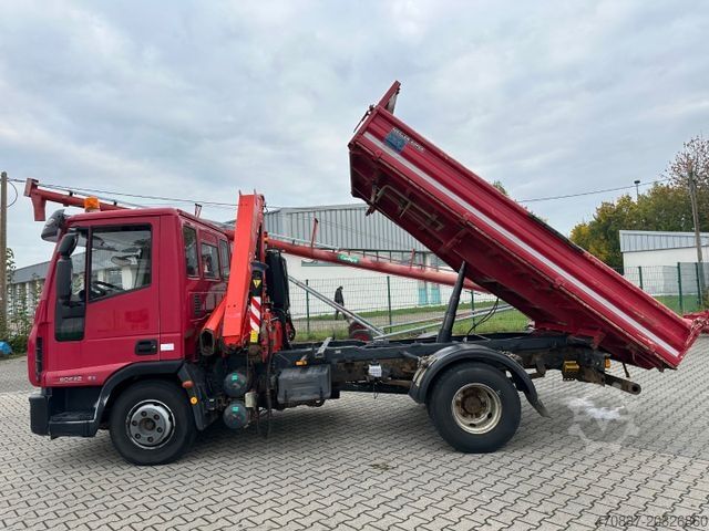 Xe tải ben 3 chiều IVECO ML 80E 22  K/ Fassi F 70 + Funk / Meiller