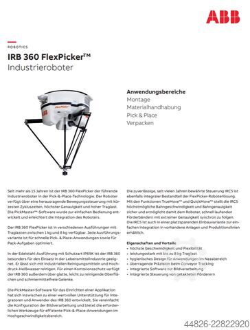 Průmyslový robot ABB IRB 360 FlexPicker Industrieroboter