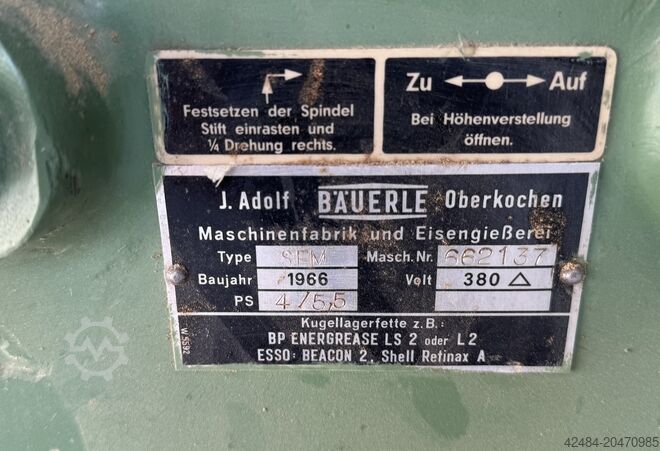 آلة طحن الجدول Bäuerle SFM