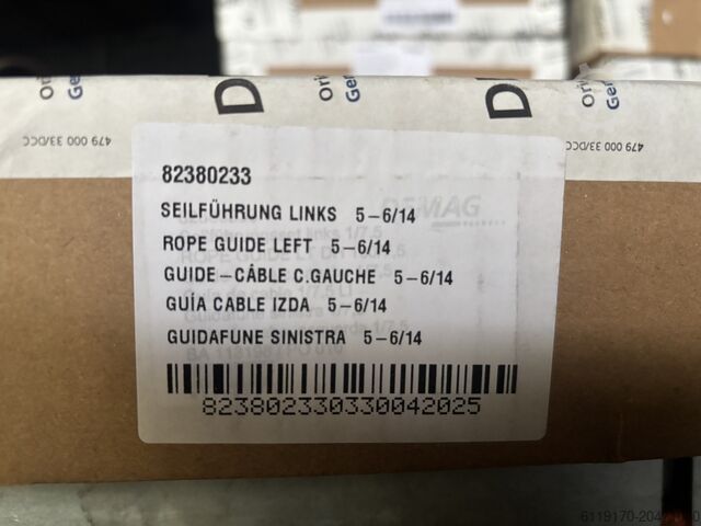 Elektrik motoru DEMAG Seilführung links 5-6/14