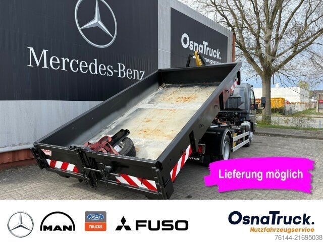 Kippi pakettiauto MITSUBISHI 7C18e Palfinger Abrollkipper Klima,Nutzl.3195 KG