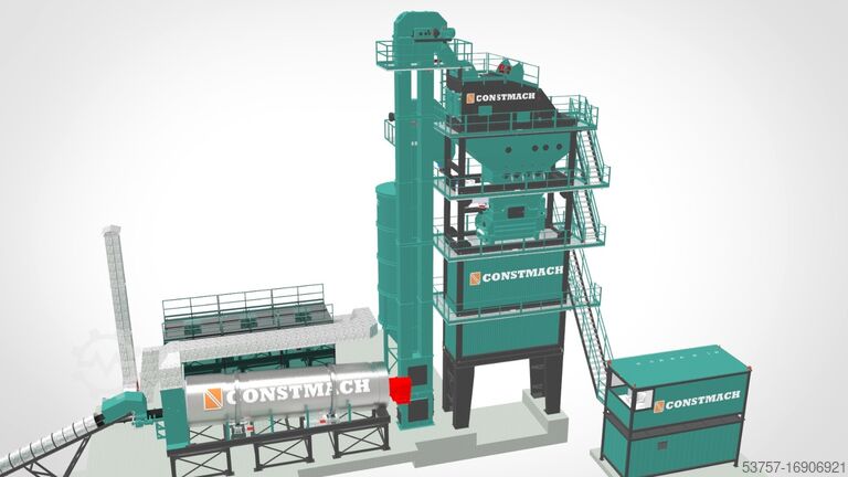 Planta mezcladora de asfalto Stationary drum mix asphalt plant Stationary drum mix asphalt plant