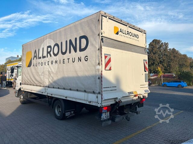 Transportador con plataforma y toldo MAN TGL 8.190 Pritsche / Plane / LBW