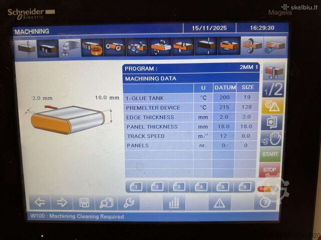 Edge glueing machine SCM OLIMPIC K800